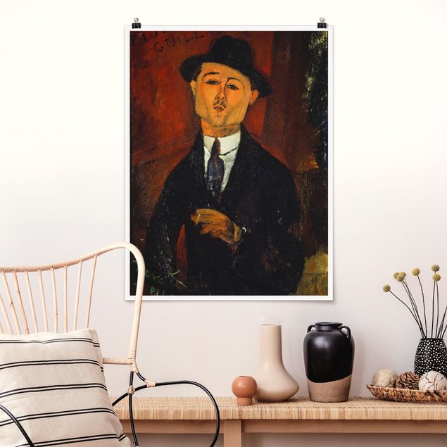Expressionismus Bilder Amedeo Modigliani - Bildnis Paul Guillaume
