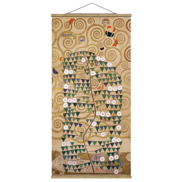 Stoffbilder mit Holzleisten Gustav Klimt - Entwurf für den Stocletfries