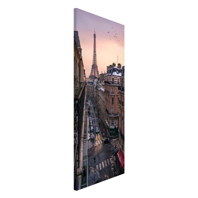 Magnettafel Büro Eiffelturm bei Sonnenuntergang