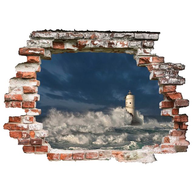 Wandsticker Leuchtturm auf Sardinien