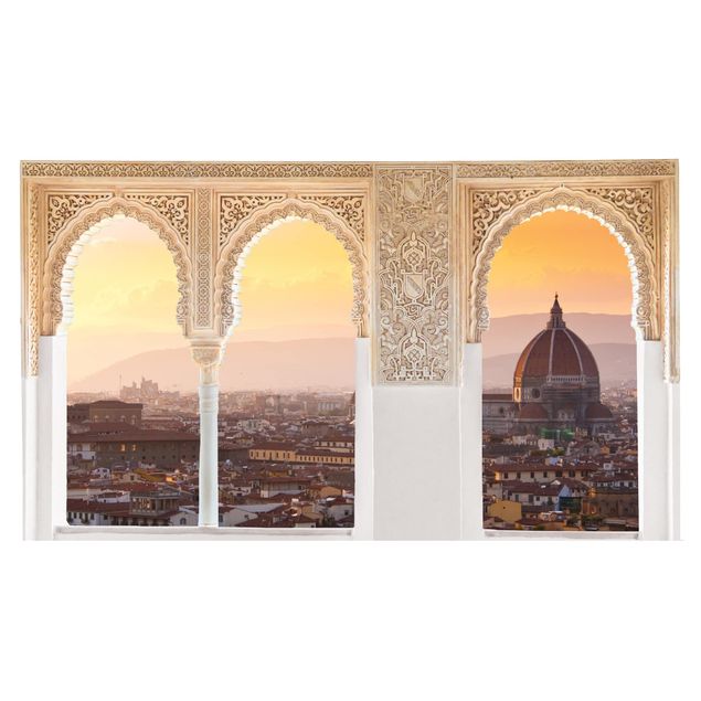 3D Wandtattoo - Verzierte Fenster Florenz