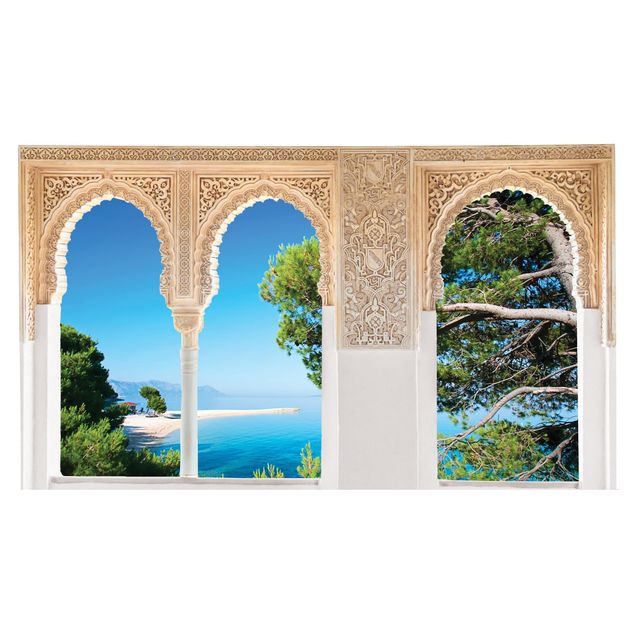 Wandtattoo Natur Verzierte Fenster Hidden Paradise