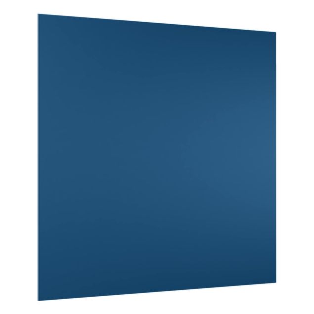 Glas Spritzschutz - Preussisch-Blau - Quadrat - 1:1