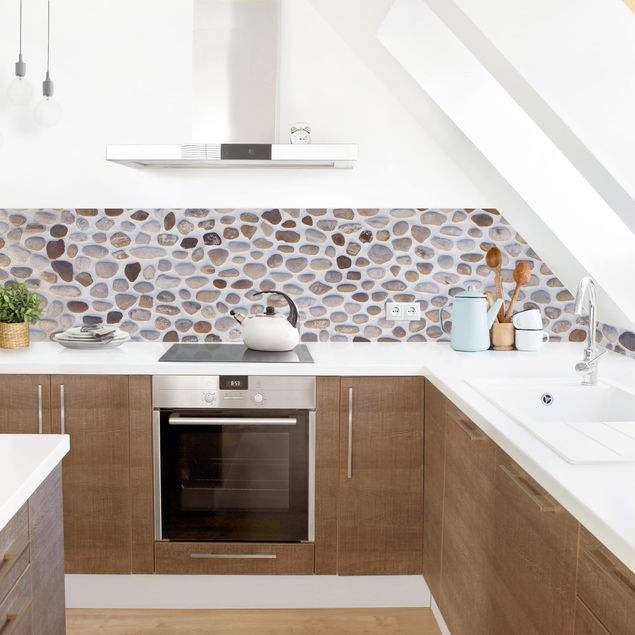 Küchenrückwand Muster Andalusische Steinmauer