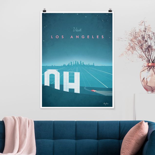 Poster Illustration Reiseposter - Los Angeles