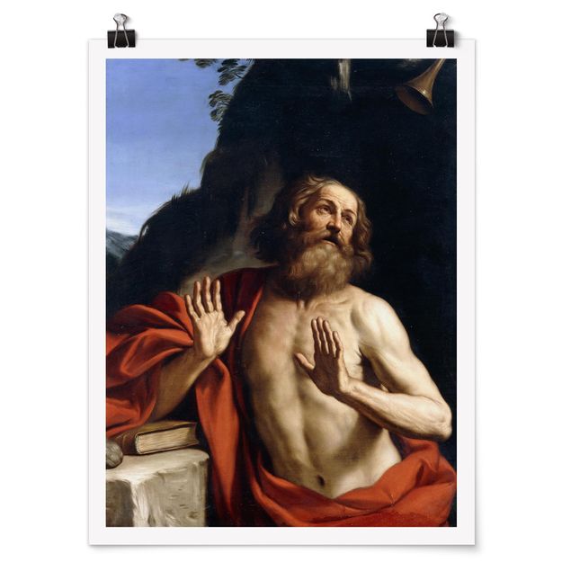 Wandbilder Guercino - Der heilige Hieronymus