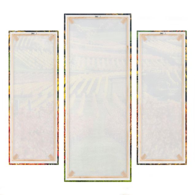 Leinwandbild 3-teilig - Weinberg Blick - Galerie Triptychon