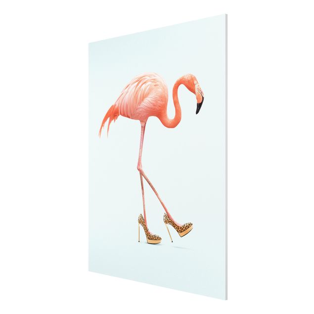 Bilder für die Wand Flamingo mit High Heels