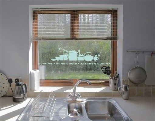 Fenster Sticker No.UL926 Küchensilhouette