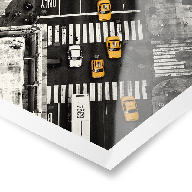 Poster - New York City Cabs - Quadrat 1:1