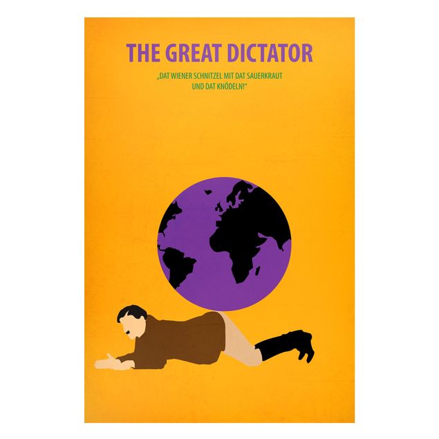 Bilder für die Wand Filmposter The great dictator