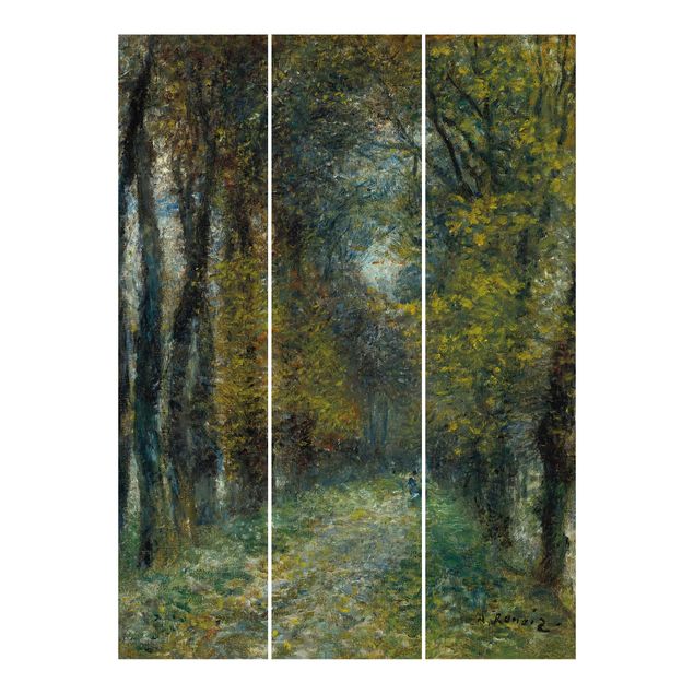 Schiebegardinen mit Motiv 3-teilig Auguste Renoir - Die Allee