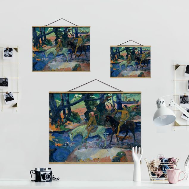 Stoffbilder Paul Gauguin - Die Flucht