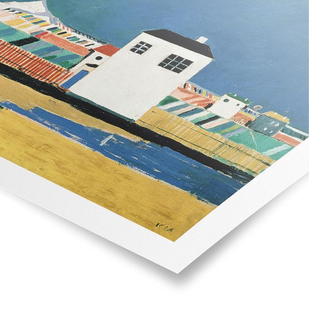 Kunstdruck Kasimir Malewitsch Kasimir Malewitsch - Landschaft mit weißem Haus