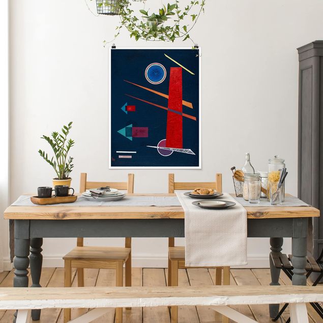 Wandbilder abstrakt Wassily Kandinsky - Mächtiges Rot