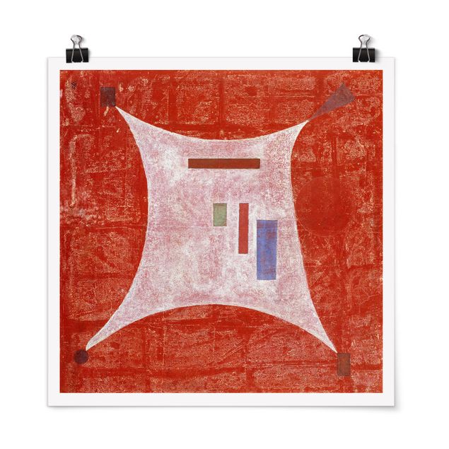 Poster - Wassily Kandinsky - Vier Ecken - Quadrat 1:1