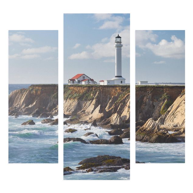 Moderne Leinwandbilder Wohnzimmer Point Arena Lighthouse Kalifornien