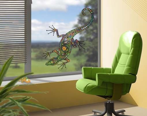 Fenstersticker Tiere Geckomuster