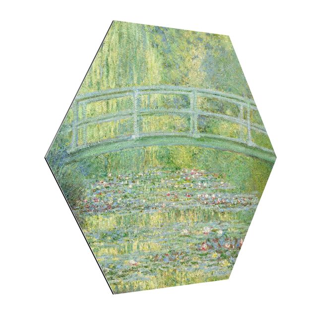 Alu Dibond Druck Claude Monet - Japanische Brücke
