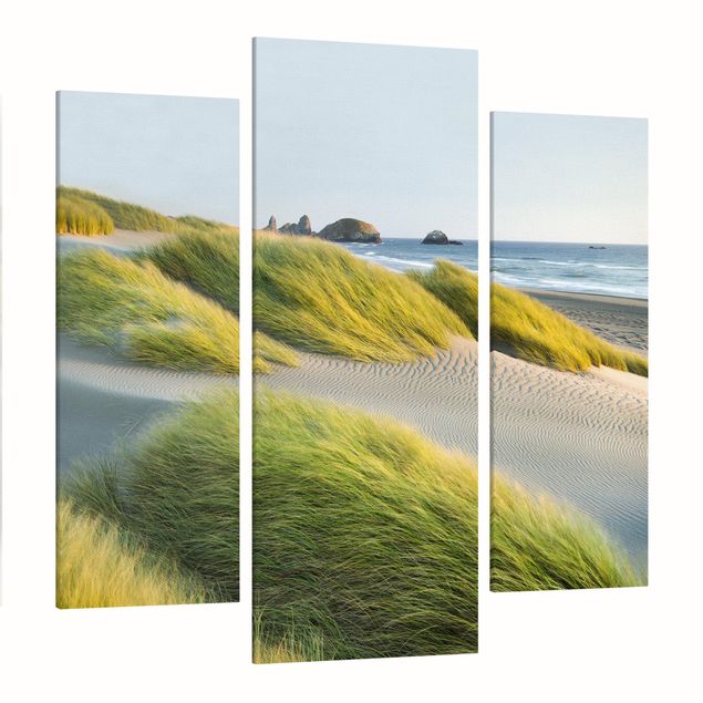 Wandbilder Natur Dünen und Gräser am Meer