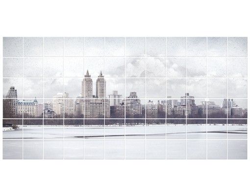 Fliesenbilder zum Aufkleben No.YK2 New York im Schnee