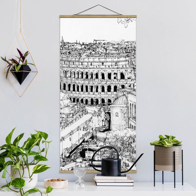 Schöne Wandbilder Stadtstudie - Rom