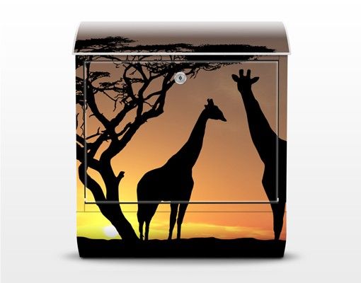 Briefkasten Tiere African Sunset
