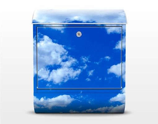 Designer Briefkasten Wolkenhimmel
