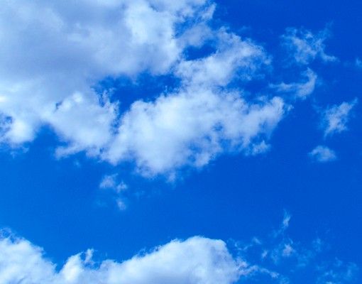 Wandbriefkasten - Wolkenhimmel - Briefkasten Blau