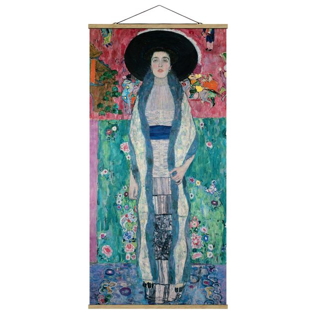 Stoffbilder mit Holzleisten Gustav Klimt - Adele Bloch-Bauer II