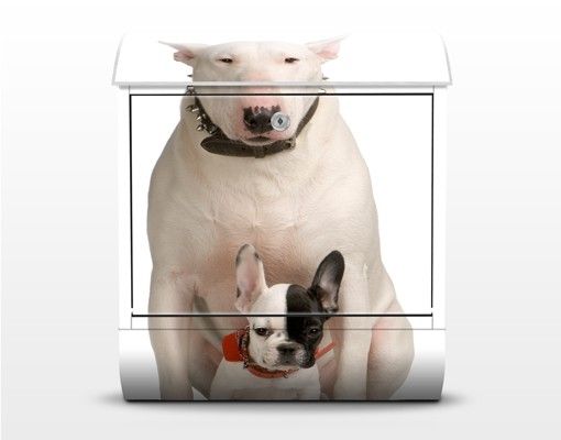Briefkasten Design Bull Terrier And Friend