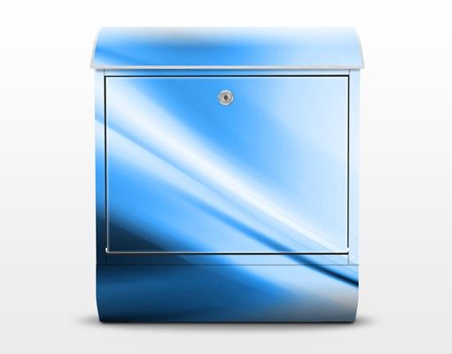 Briefkasten mit Zeitungsfach - Deep Blue Heaven - Briefkasten modern