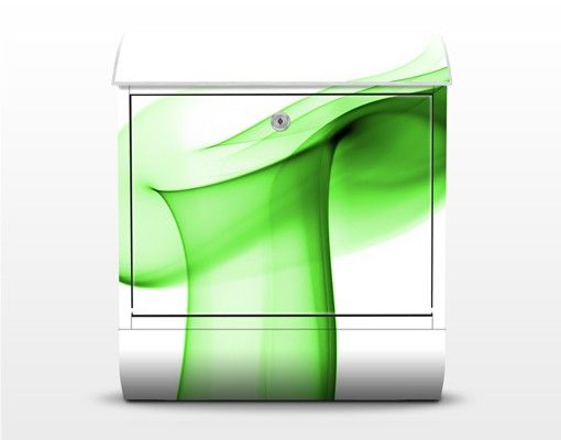 Briefkasten Design Green Glitter