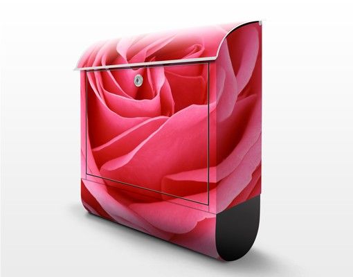 Briefkasten Design Lustful Pink Rose