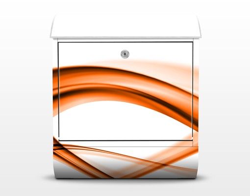 Briefkasten modern Orange Element