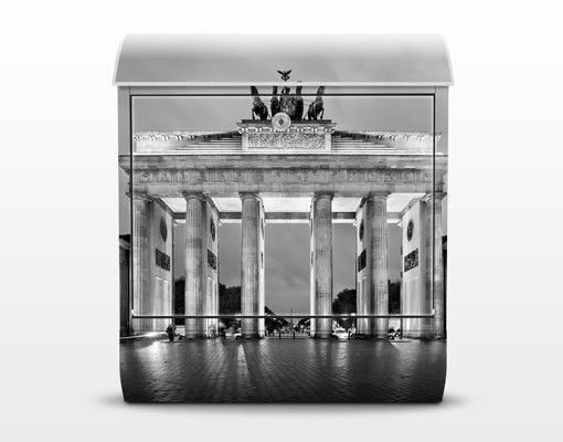 Briefkasten modern Erleuchtetes Brandenburger Tor II