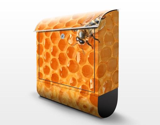 Wandbriefkasten - Honey Bee - Briefkasten Gelb