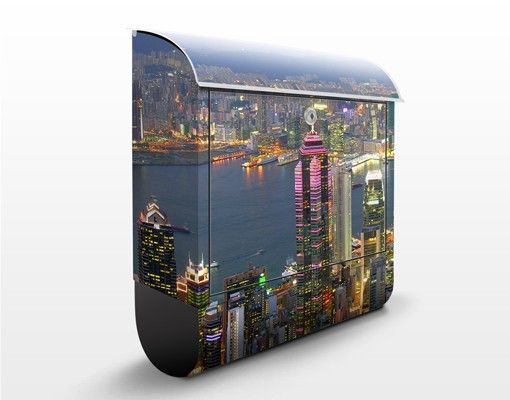 Briefkasten Design Hongkong Skyline