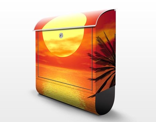 Designer Briefkasten Karibischer Sonnenuntergang