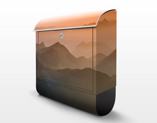 Designer Briefkasten Blick von der Zugspitze