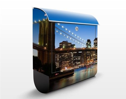 Designer Briefkasten Brooklyn Brücke in New York