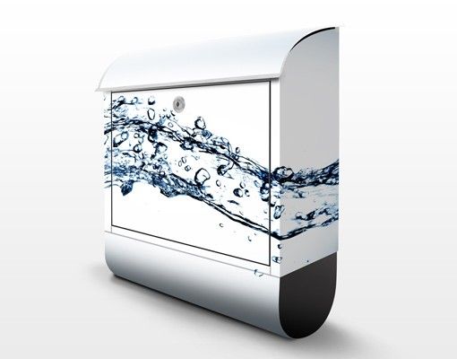 Design Briefkasten Water Splash 39x46x13cm