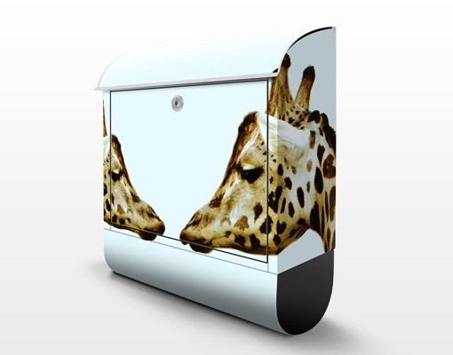 Designer Briefkasten Giraffes in Love