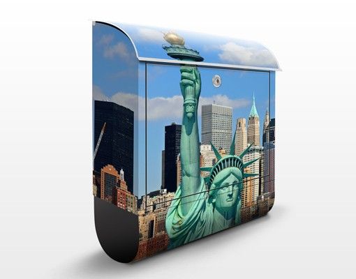 Designer Briefkasten New York Skyline
