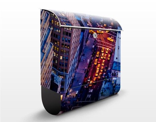 Designer Briefkasten Manhattans Taxilichter