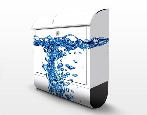 Designer Briefkasten Fresh Blue Water