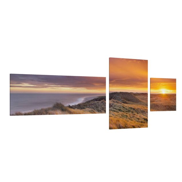 Wandbilder Natur Sonnenaufgang am Strand auf Sylt