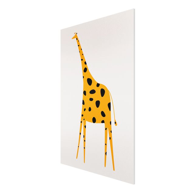 Wandbilder Gelbe Giraffe