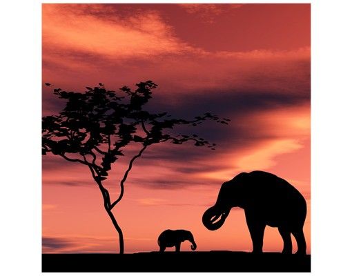 Beistelltisch - African Elefant Family
