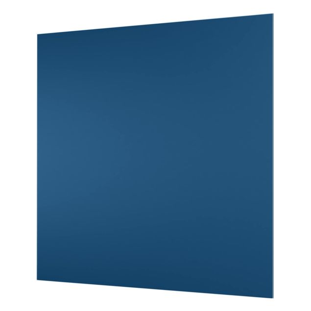 Glas Spritzschutz - Preussisch-Blau - Quadrat - 1:1
